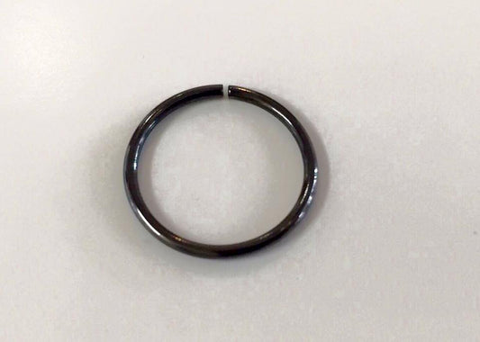 Nose Piercing in surgical steel Chrome Black